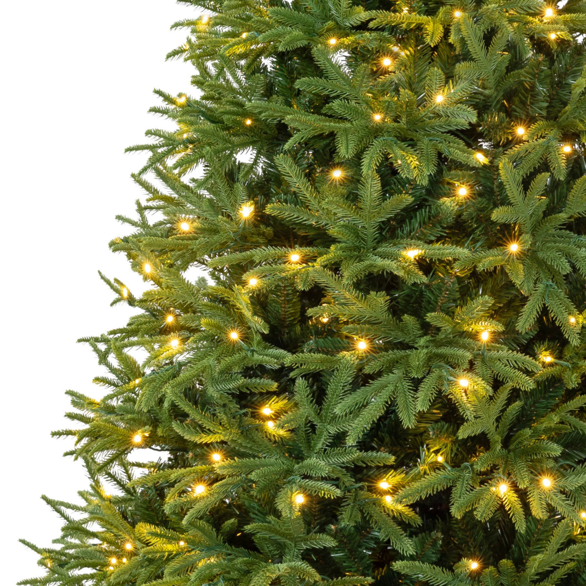 Pre-Lit Full Christmas Tree, Green with Warm White Lights